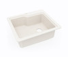 Swanstone KSSB-2522 22 x 25 Dual Mount Single Bowl Sink in Bisque