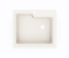 Swanstone KSSB-2522 22 x 25 Dual Mount Single Bowl Sink in Bisque