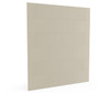 Swanstone Traditional Subway Tile Glue-Up Bathtub and Shower Wall Panel, 50 x 72, Coastal Sands