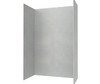 Swanstone Traditional Subway Tile Glue-Up Shower Wall Kit 32 x 50 x 96 Ash Gray