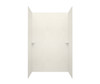 Swanstone Traditional Subway Tile Glue-Up Tub Wall Kit 34x62x72 Tahiti White