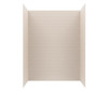 Swanstone Metro Subway Tile Glue-Up Bathtub & Shower Wall Kit, 30x62x84, Tahiti White