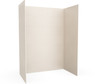 Swanstone Traditional Subway Tile Glue-Up Shower Wall Kit 34x62x84 Mountain Mist