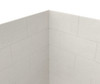 Swanstone Metro Subway Tile Glue-Up Tub Wall Kit 32x62x72 Birch MTMK723262