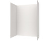 Swanstone Metro Subway Tile Glue Up Bathtub and Shower Wall Kit, 32 x 62 x 84, White