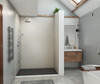 Swanstone Modern Subway Tile Glue-Up Shower Wall Kit 32 x 50 x 96 Birch
