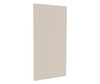 Swanstone Metro Subway Tile Glue-Up Bathtub and Shower Wall Panel, 38 x 72 in., Tahiti White