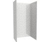 Swanstone Metro Subway Tile Glue Up Shower Wall Kit 34 x 50 x 96 Ice