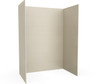 Swanstone Traditional Subway Tile Glue-Up Shower Wall Kit 34x42x84 Coastal Sands