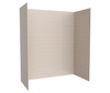 Swanstone Metro Subway Tile Glue Up Tub Wall Kit 34 x 62 x 72 Tahiti White