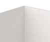 Swanstone Traditional Subway Tile Glue-up Tub Wall Kit 34x62x72 White