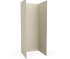 Swanstone® SK-364896 36 x 48 x 96 Smooth Glue-Up Shower Wall Kit, Coastal Sands