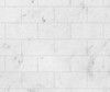 Swanstone Metro Subway Tile Glue Up Tub Wall Kit 32x62x72 Carrara MTMK723262