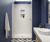 Swanstone Metro Subway Tile Glue-Up Shower Wall Kit 34x42x96 Mountain Mist