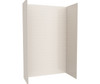 Swanstone Metro Subway Tile Glue-Up Bathtub and Shower Wall Kit 34x62x96 Bisque