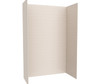 Swanstone Metro Subway Tile Glue-up Bathtub and Shower Wall Kit, 34 x 62 x 96, Tahiti White