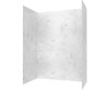 Swanstone SK-363672 36x36x72 Smooth Carrara Glue-Up Tub Wall Kit