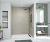 Swanstone Metro Subway Tile Glue Up Shower Wall Kit 42x62x96 Limestone MTMK964262