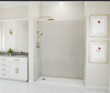 Swanstone Traditional Subway Tile Glue-Up Shower Wall Kit 32x50x84 Birch TSMK843250