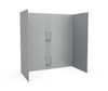 Swanstone Smooth Glue-Up Tub Wall Kit 30x60x60 Ash Gray SS-60-5