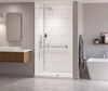 Swanstone Traditional Subway Tile Glue-Up Shower Wall Kit 36 x 50 x 84 Carrara