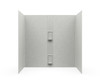 Swanstone Smooth Glue-Up Tub Wall Kit 30 x 60 x 60 in Birch