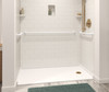 Swanstone 30 x 60 Alcove Shower Pan Right Hand Drain Coastal Sands SBF-3060LM/RM