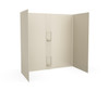 Swanstone SS-60-5 30 x 60 x 60 Smooth Glue-Up Tub Wall Kit, Coastal Sands