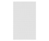 Swanstone Metro Subway Tile Glue-Up Bathtub and Shower Wall Panel, 50 x 84 White