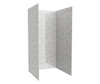 Swanstone Metro Subway Tile Glue-Up Bathtub & Shower Wall Kit 36x36x72 Ice
