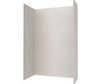 Swanstone Traditional Subway Tile Glue-Up Shower Wall Kit 34x50x96 Birch TSMK963450