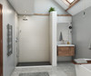 Swanstone Modern Subway Tile Glue-Up Shower Wall Kit 32x62x96 Birch