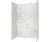 Swanstone Modern Subway Tile Glue-Up Shower Wall Kit, 30 x 62 x 96, Carrara