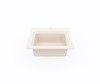Swanstone BS-1515 15x15 Dual Mount Entertainment Sink Tahiti White