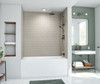Swanstone Metro Subway Tile Glue-Up Bathtub and Shower Wall Kit, 36x36x72, Limestone