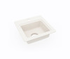 Swanstone BS-1515 15 x 15 Dual Mount Entertainment Sink, Bisque