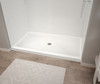 Swanstone SS-3660 36 x 60 Alcove Shower Pan with Center Drain, White