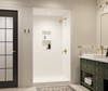 Swanstone Modern Subway Tile Glue-Up Shower Wall Kit, 36 x 36 x 96 Inches, White