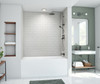 Swanstone Metro Subway Tile Glue-Up Bathtub and Shower Wall Kit, 36x50x72, Birch