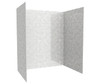 Swanstone Metro Subway Tile Glue-Up Tub Wall Kit 36x62x72 Ice