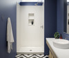 Swanstone SMMK96-3636 36x36x96 Smooth Glue-Up Shower Wall Kit, Coastal Sands