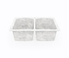 Swanstone KSLB-3322 22" x 33" Dual Mount Double Bowl Kitchen Sink, Ice