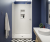 Swanstone SK-364896 36 x 48 x 96 Smooth Glue-Up Shower Wall Kit, Mountain Mist
