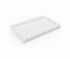 Swanstone SS-3454 34 x 54 Alcove Shower Pan with Center Drain, Ice