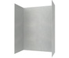 Swanstone SK-363696 36x36x96 Smooth Glue-Up Shower Wall Kit Ash Gray