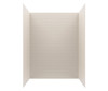 Swanstone Metro Subway Tile Glue Up Bathtub & Shower Wall Kit 36x62x84 Bisque