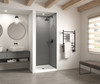Swanstone Traditional Subway Tile Glue-Up Shower Wall Kit 36x36x84 Ash Gray