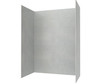 Swanstone Traditional Subway Tile Glue-Up Shower Wall Kit 36x36x84 Ash Gray
