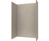 Swanstone Traditional Subway Tile Glue-Up Shower Wall Kit 30x62x96 Limestone
