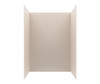 Swanstone Metro Subway Tile Glue-Up Bathtub and Shower Wall Kit, 32×50×72, Tahiti White